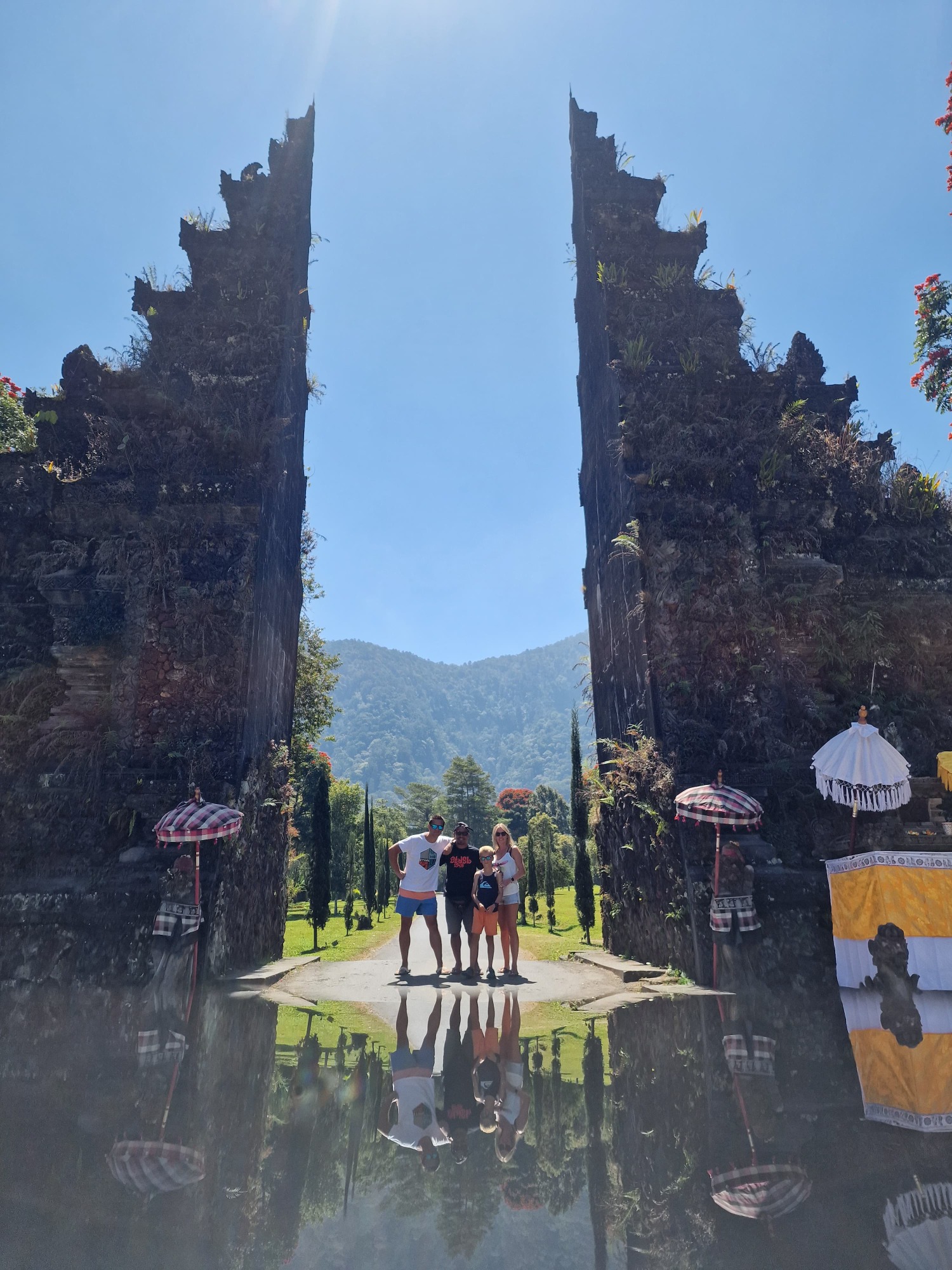 Family at Handara Gate, Bali