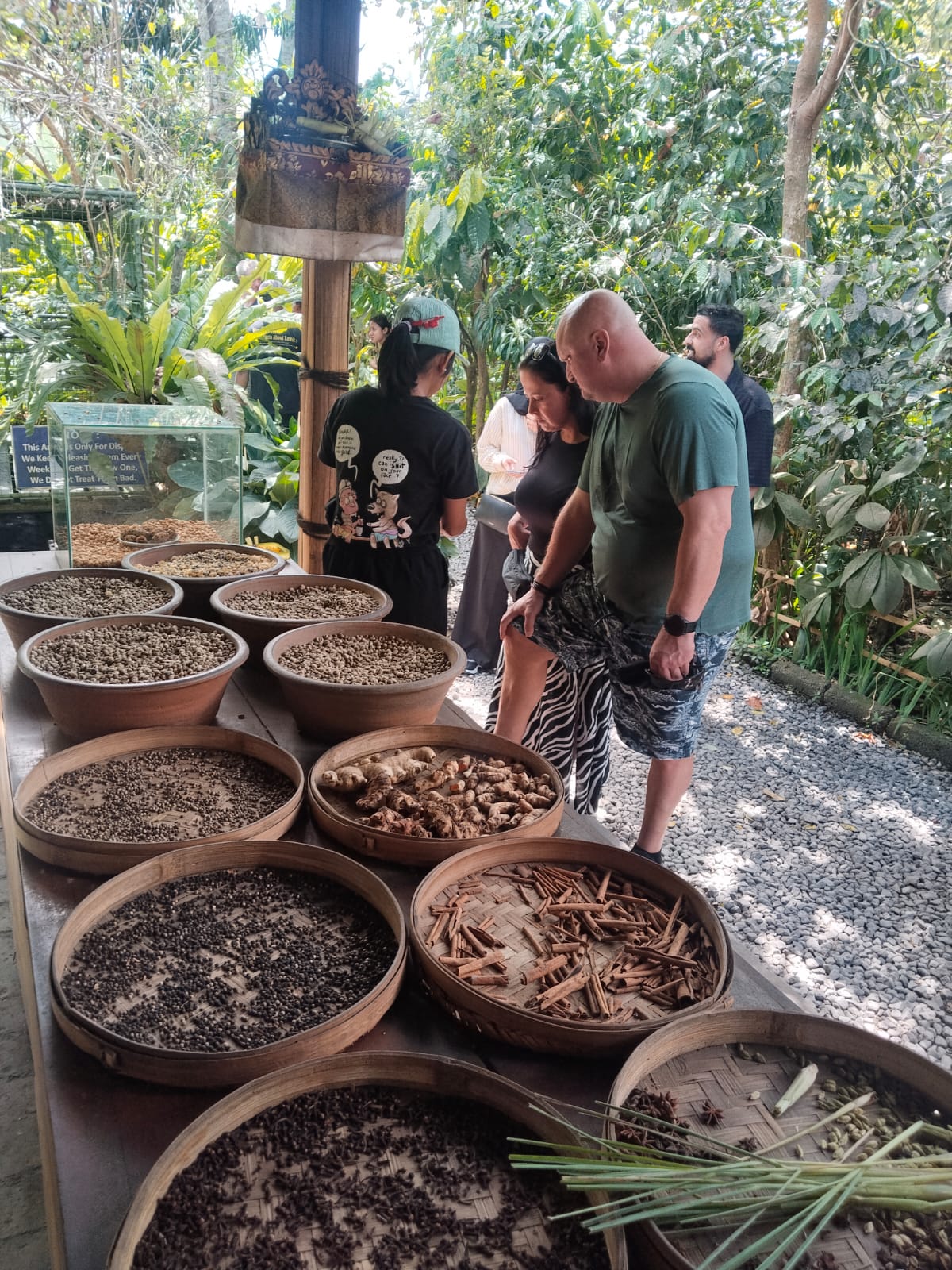 Spice and coffee plantation visit on a custom tour